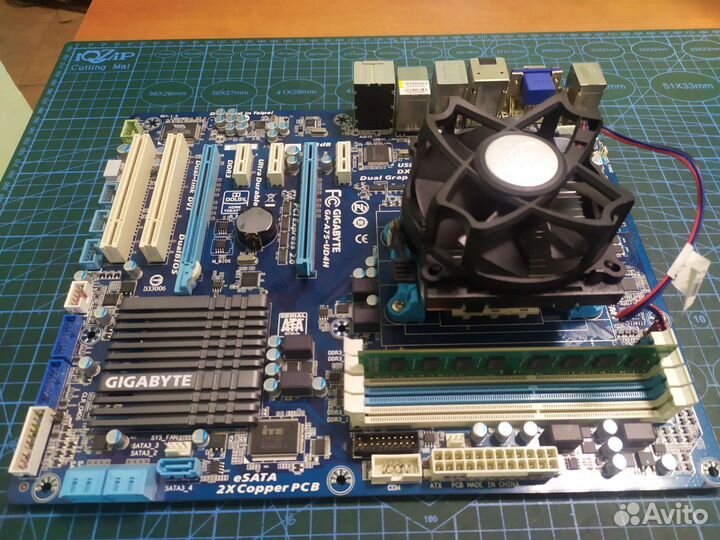 Материнская плата Gigabyte ga-a75-ud4h + CPU