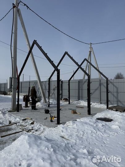 Металлический каркас барн-хауса 6х4