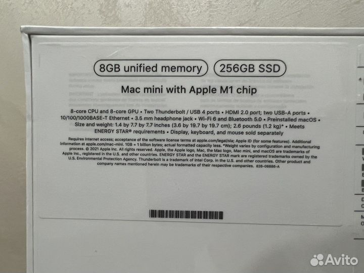 Apple Mac Mini 2020 Apple M1/8GB/256GB новый NEW