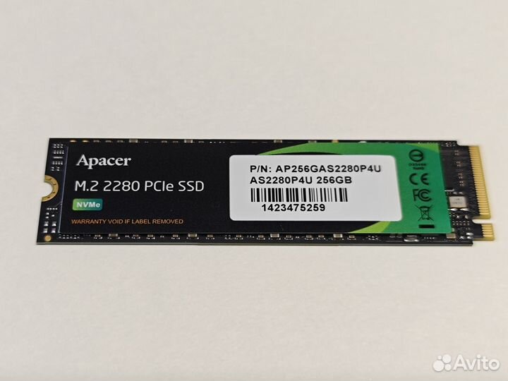 Накопитель SSD M.2 Apacer AS2280P4U 256gb