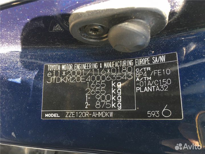 Разбор на запчасти Toyota Corolla E12