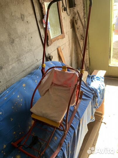 Детские санки-коляска