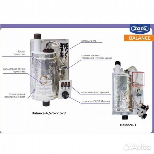 Котел электрический настенный zota от 3 до 9 кВт