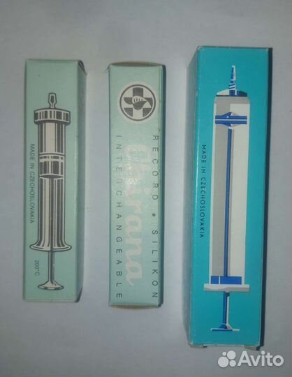 Шприцы стеклянные чехословакия