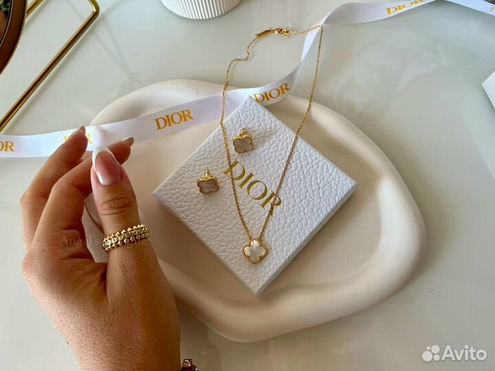 Подвеска van cleef серьги