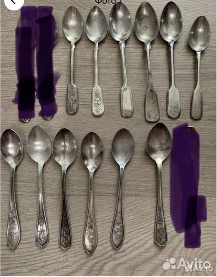 Ложки чайные мельхиор