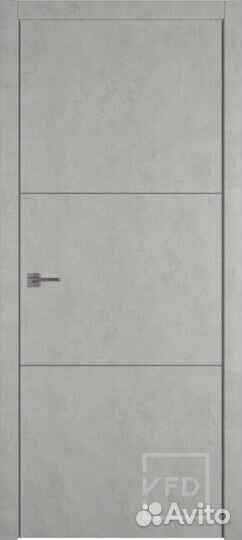 Межкомнатная дверь экошпон VFD urban 2, глухая, An