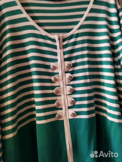 Яркий трикотажный джемпер Большого размера Германи