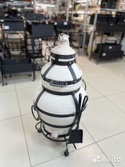 Тандыр с откидной крышкой на петлях