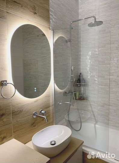 Зеркало с подсветкой прямоугольное