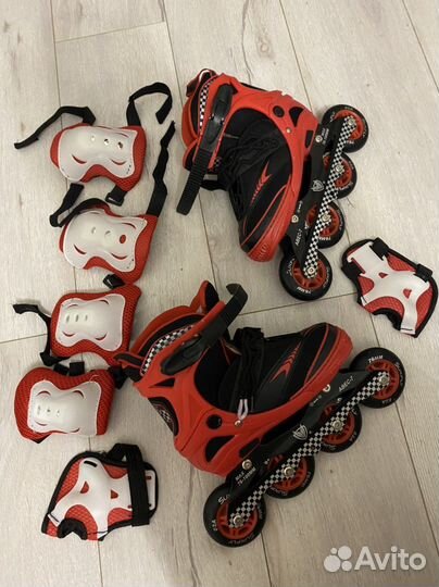 Раздвижные ролики с защитой на 31-34 размер