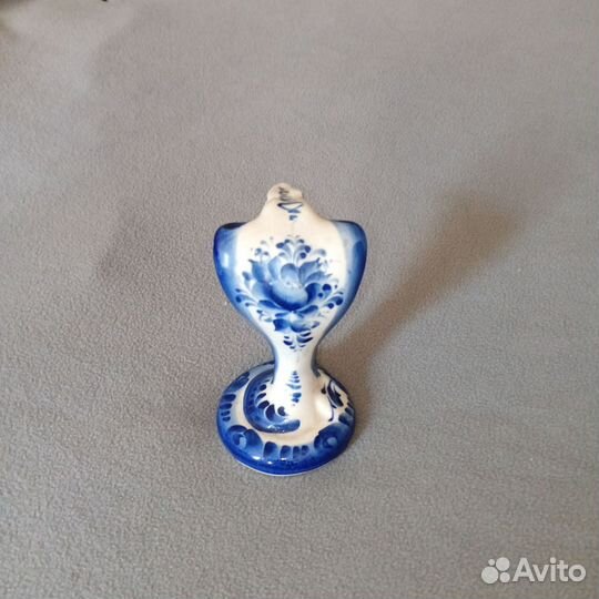 Статуэтка змея гжэль фарфоровая