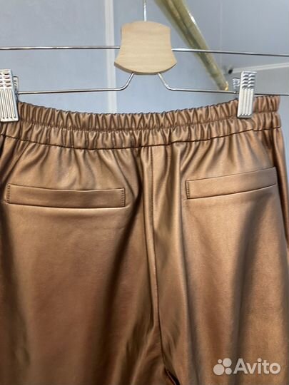 Кожаные брюки женские