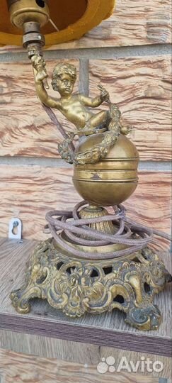 Лампа настольная Ангел бронза 1930 гг