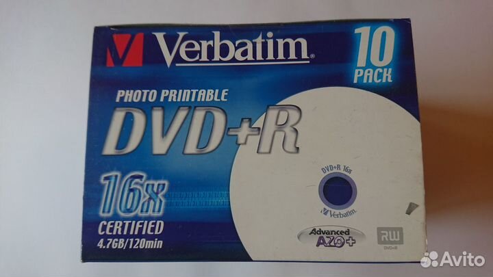 Диски Verbatim Photo Printable DVD+R 4.7GB 16x