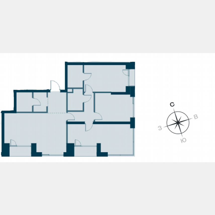3-к. квартира, 107,4 м², 16/29 эт.