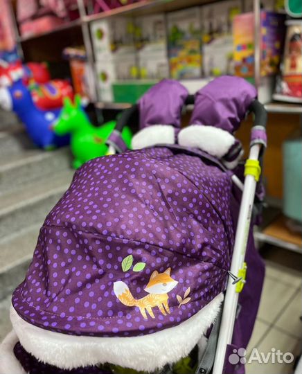 Детские санки коляска с колесами бу