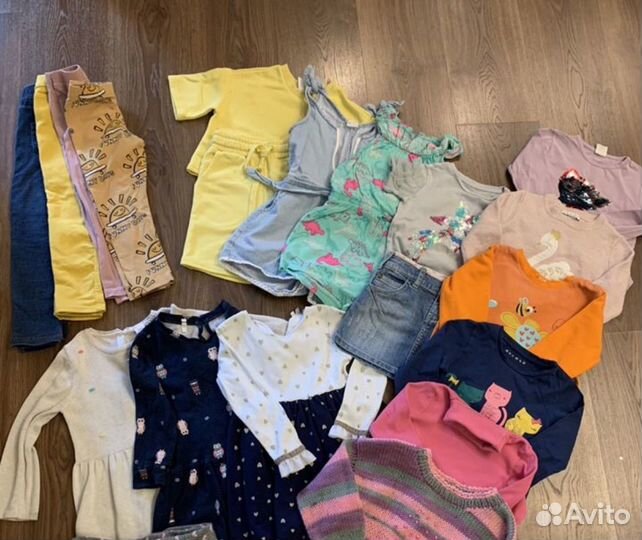 Вещи фирменные (HM)пакетом девочке 3-4 года