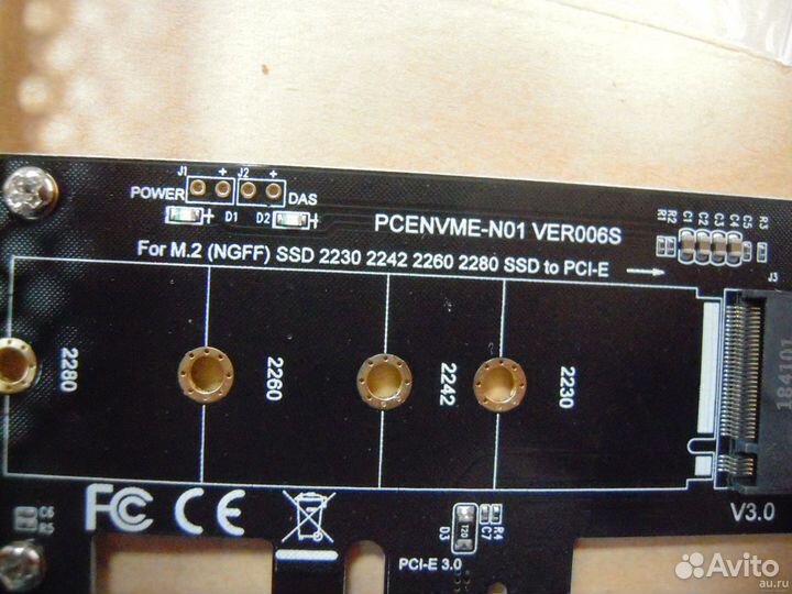 Адаптер (переходник) для SSD M.2 (m key, m2)