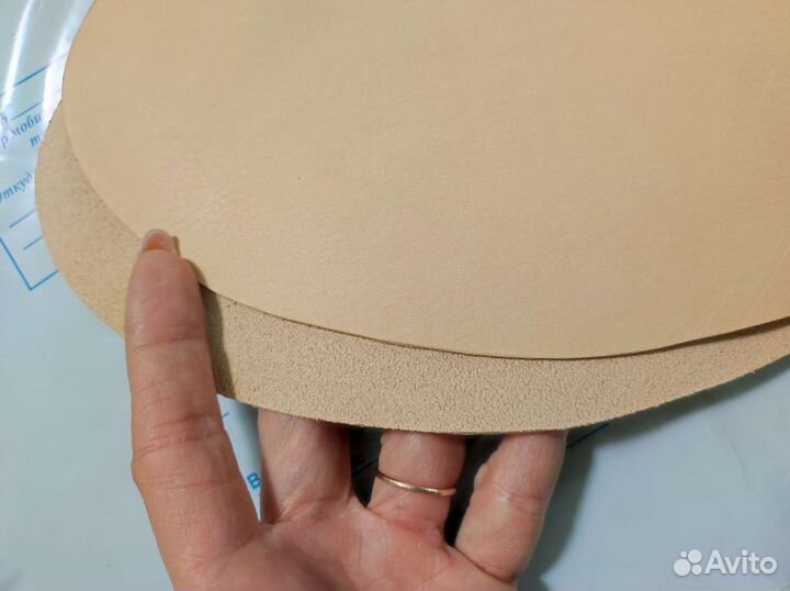 Стельки кожаные 1,6-1,8 мм растишка