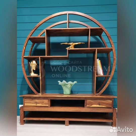 Стеллаж.Этажерка.Полка.Винтаж.Дерево.Массив.Антик
