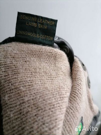 Перчатки женские кожаные