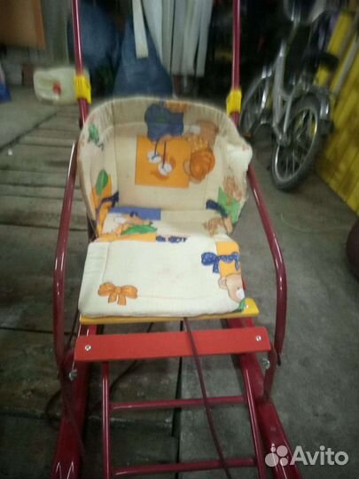 Детские санки с колесами