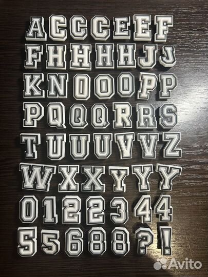 Джибитсы (буквы и цифры)