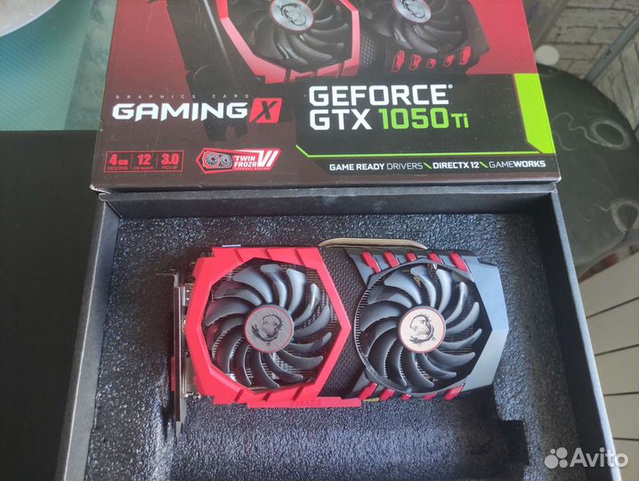 Видеокарта Msi gtx 1050 ti gaming x 4gb