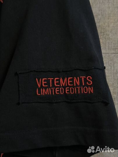 В Наличии Vetements hardcore tee shirt футболка