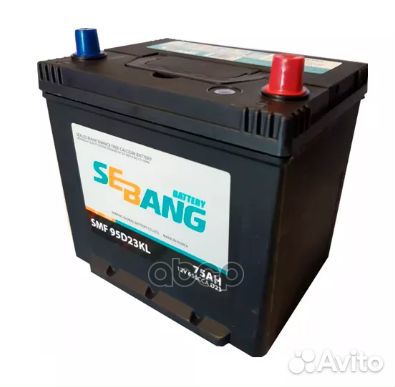 SMF95D23KL Аккумулятор sebang SMF 75 А/ч обратн