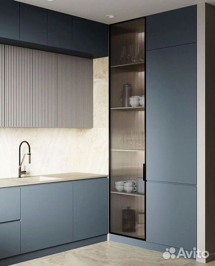 Угловая кухня с мдф фасадами