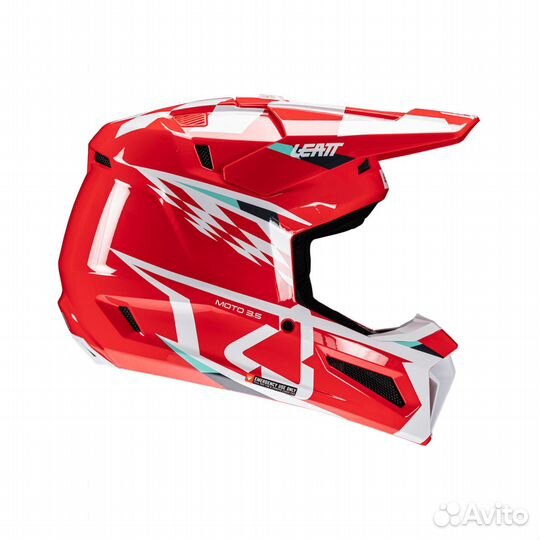 Мотошлем Leatt Moto 3.5 Helmet Kit (Red, M, 2025