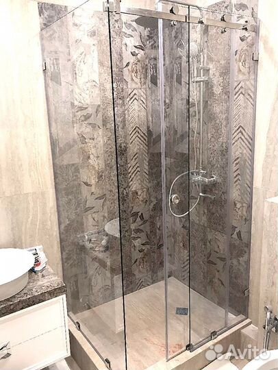 Душевые перегородки черные