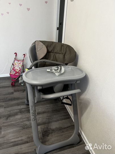 Стульчик для кормления chicco polly