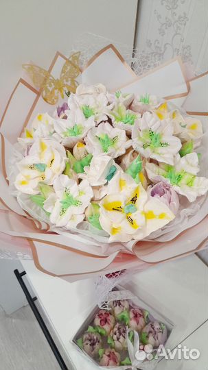 Сладкие букеты из зефира