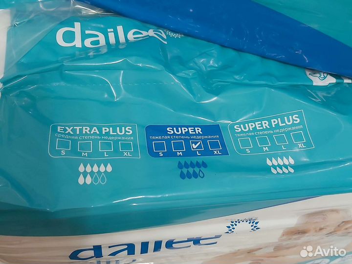 Подгузники Dailee 3 L Памперс 3упаковки Сени Seny