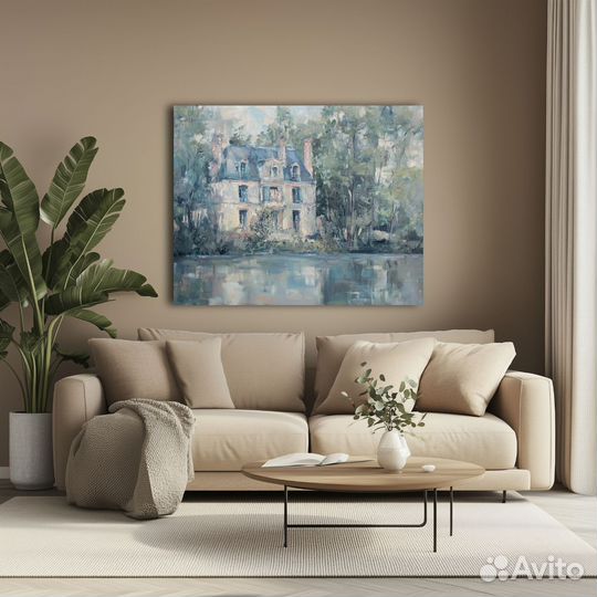 Картина по фото Родной дом премиум