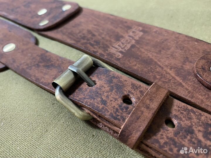 Ремень для гитары кожа