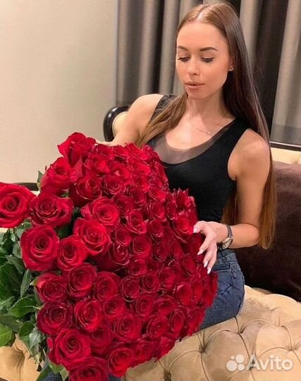 Высокие розы Доставка цветов