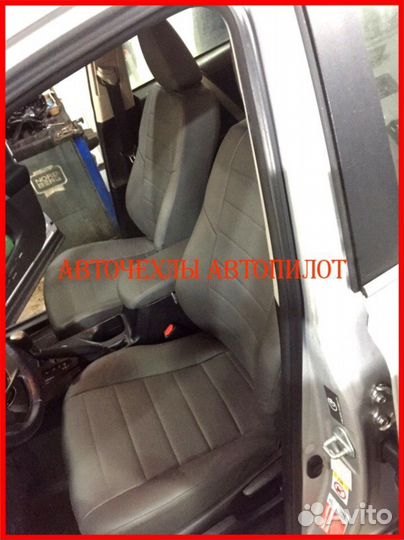 Чехлы Автопилот Toyota Rav4 4 из экокожи чёрные