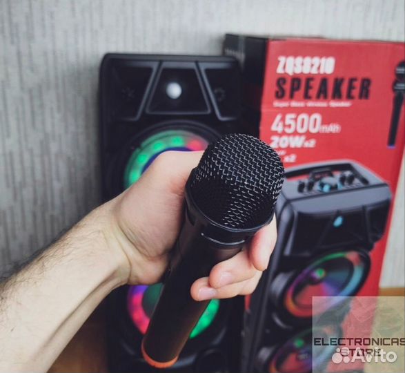 Огромная bluetooth колонка ZQS8210