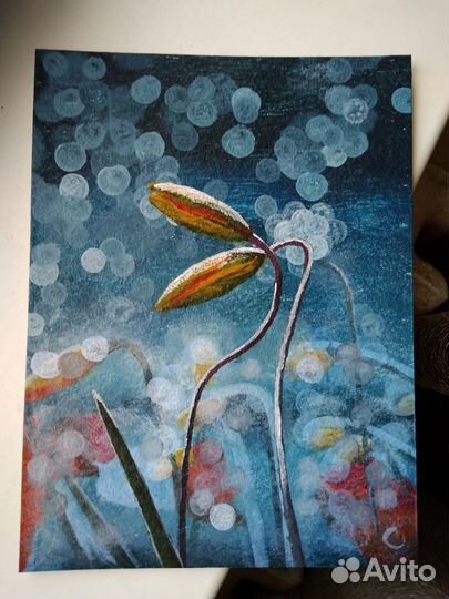 Картина акрилом Дыхание жизни