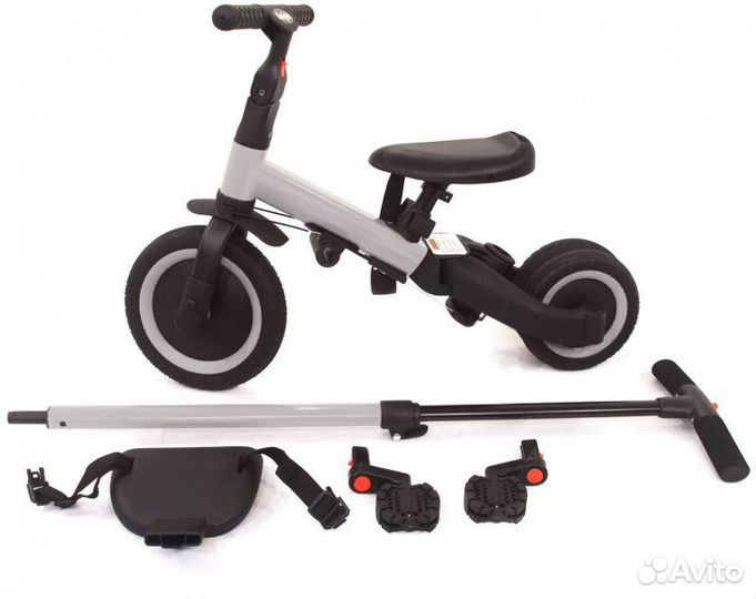 Детский велосипед с родительской ручкой