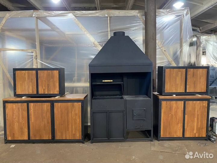 Мангальная зона барбекю от производителя