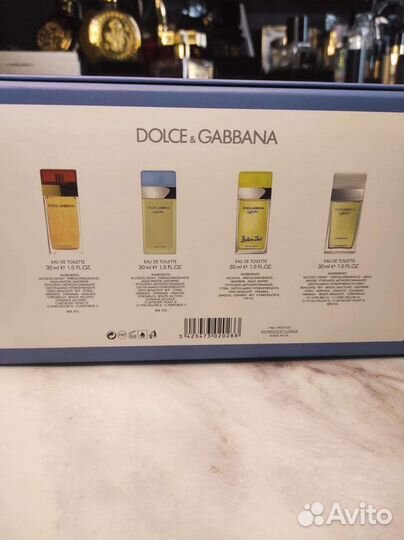 Подарочный парфюмерный набор dolce & gabbana духи