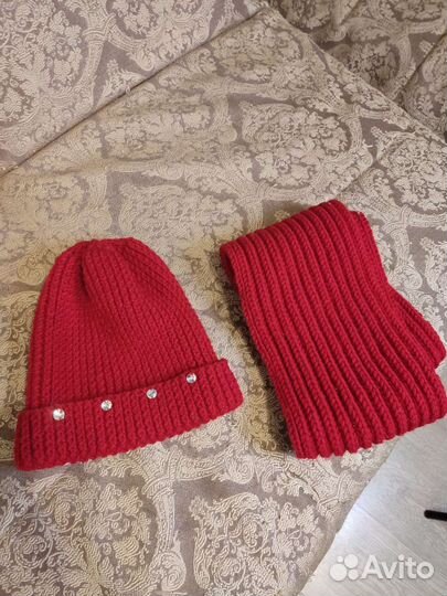 Шапка и снуд для девочки