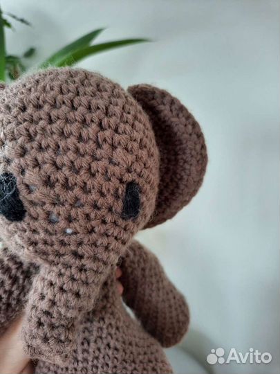 Слон вязаный Новая игрушка для детей