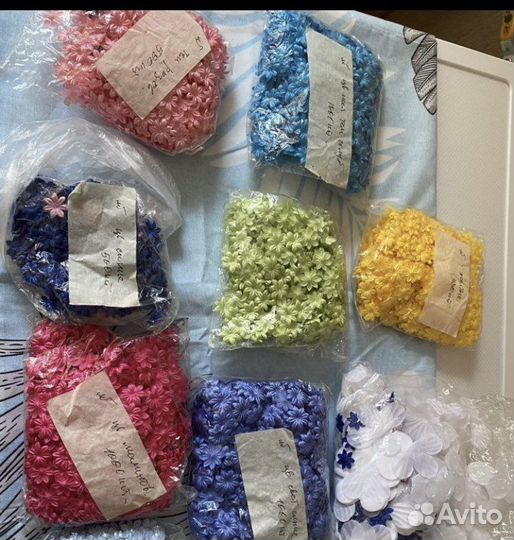 Цветы из ткани для рукоделия