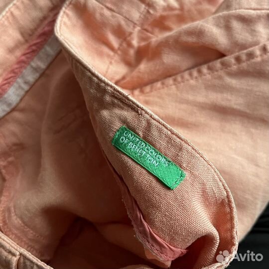 Льняные брюки benetton